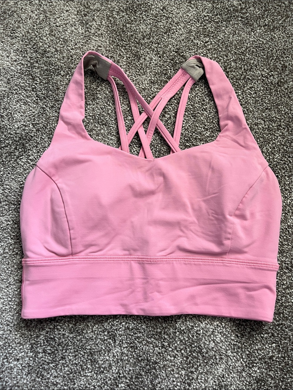 Lululemon Pink Strappy Sports Bra